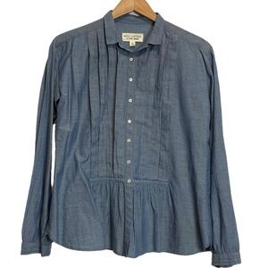 Nili Lotan Blue Button Down Shirt